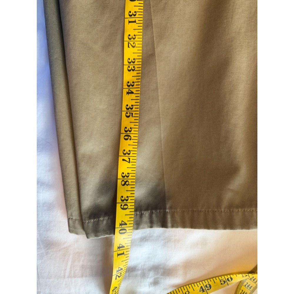 Dockers Signature Khaki D3 Classic Fit Pleated Pants Men 36x30 Dark Khaki Cotton - Picture 9 of 11